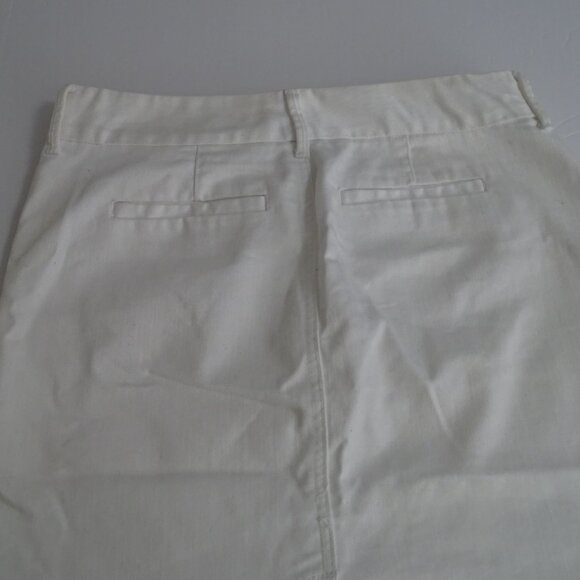 Old Navy White Denim Jean Pencil Skirt Women Size 6 Regular Casual - Picture 8 of 11
